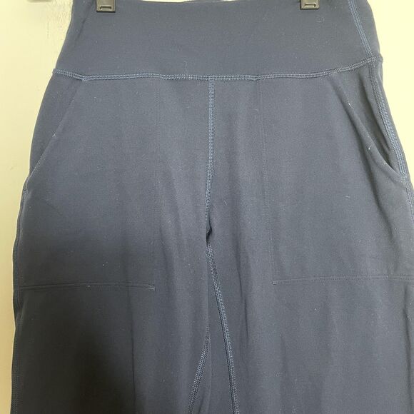 Lululemon Joggers Womens 4 Blue Nulu High Rise Cuffed Pockets Athletic Yoga - Picture 3 of 8